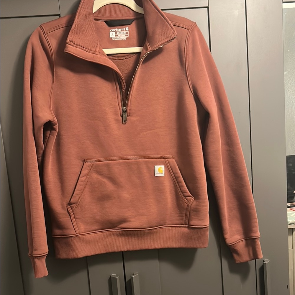 Carhartt Women’s Brown Quarter-Zip Sweater